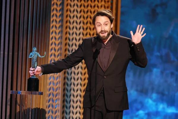 Kieran Culkin at the 2025 SAG Awards