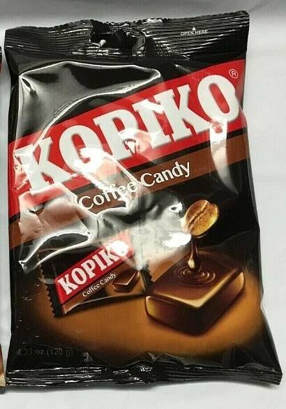 Kopiko Cappuccino bonbóny nebo kávové bonbóny 4,23 oz / 120 g