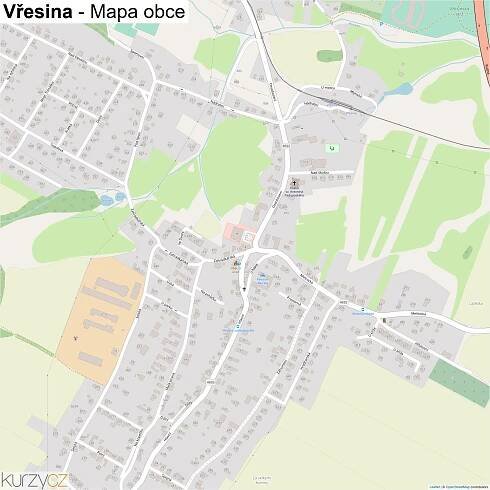 Vřesina - mapy | Kurzy.cz
