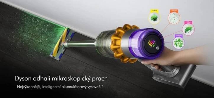 Tyčový vysavač Dyson V15 Detect Absolute 2023 - s mírným poškozením… | DATART