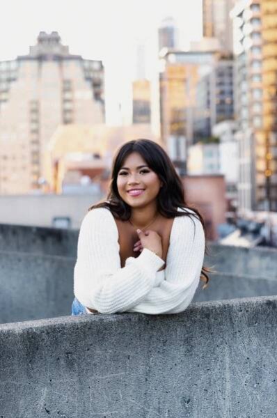 Girl on rooftop
