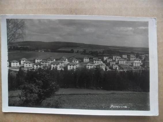 Třebíč Borovina - Pohlednice místopis