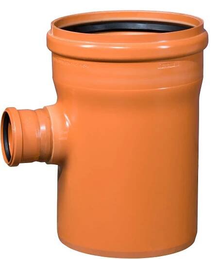 Odbočka kanalizační PVC Osma KGEA 87°, DN 315 x 110, oranžová