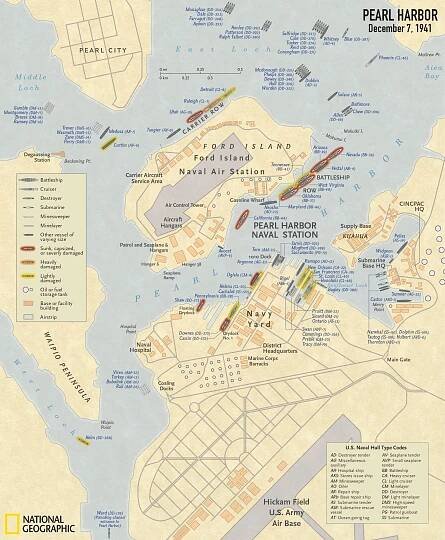 Japan's Pearl Harbor strategy revealed in rare World War II maps | National Geographic