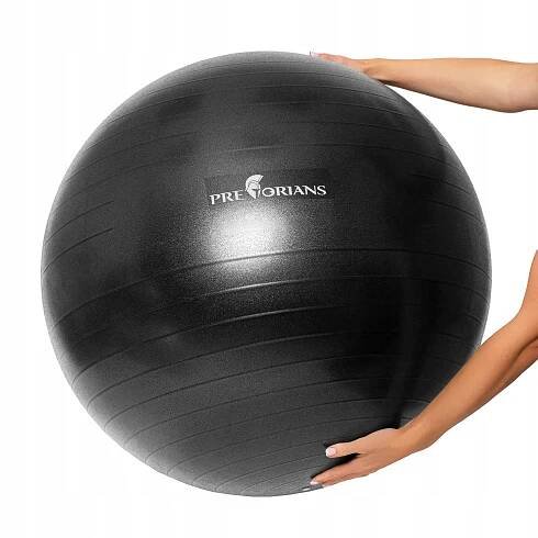 GYMNASTICKÝ MÍČ 65 CM PRO CVIČENÍ ANTI BURST REHABILITAČNÍ S PUMPIČKOU Model Piłka gimnastyczna czarna anti burst 65cm