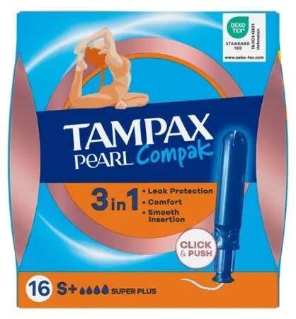 Tampony s aplikátorem Compak Pearl Super Plus