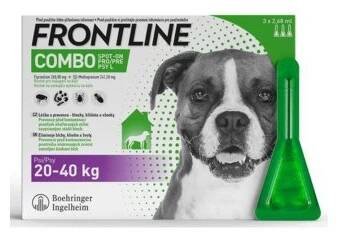 FRONTLINE Combo spot-on dog L a.u.v. sol 3x2,68ml (20-40kg) (DOPRODEJ EXP. 09/2025) (V) (J) (G) (K)