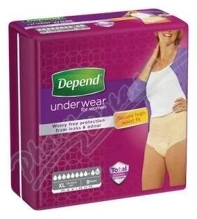 Ink.kalh.abs.Depend Maximum XL ženy 9 ks