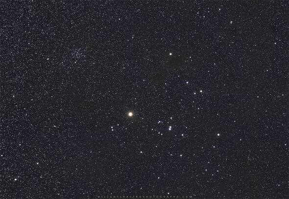 The Hyades star cluster, in Taurus, and the open cluster NGC 1647 from Exmoor National Park