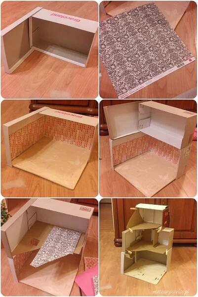 DIY Cardboard Dollhouse - Step by Step Guide