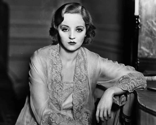 Tallulah Bankhead in sleep wear 