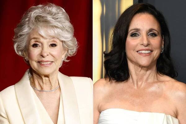 Rita Moreno attends the 2024 Academy Museum Gala; Julia Louis-Dreyfus arrives at the 2024 Governors Awards