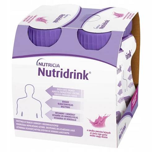 NUTRIDRINK S PŘÍCHUTÍ LESNÍCH PLODŮ 4 X 125 ML