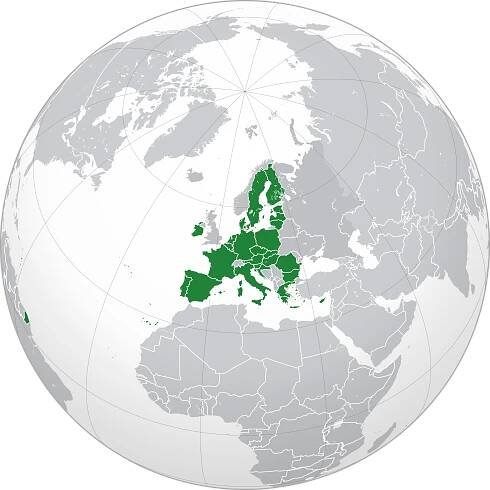 Europe-EU (orthographic projection).svg
