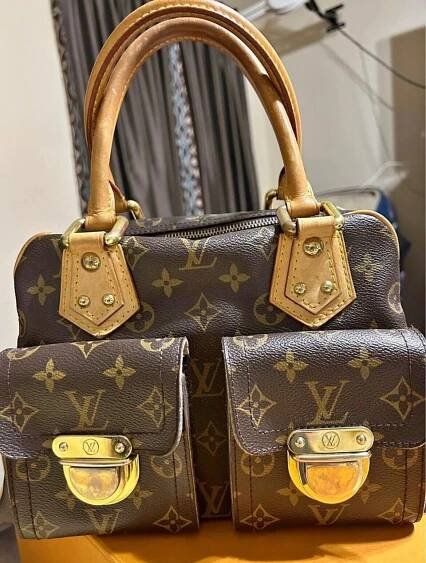 Louis Vuitton Galliera Shoulder Bag PM Damier Azur Canvas