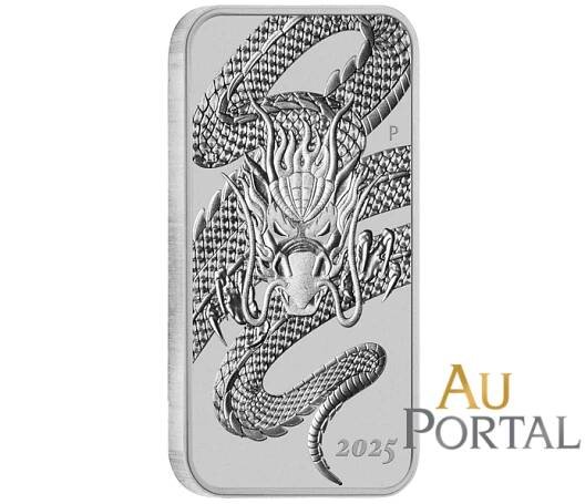 Stříbrná mince 1 Oz Dragon 2025 Rectangular (Obdélník)