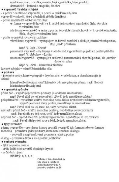 2 - rozbor textu