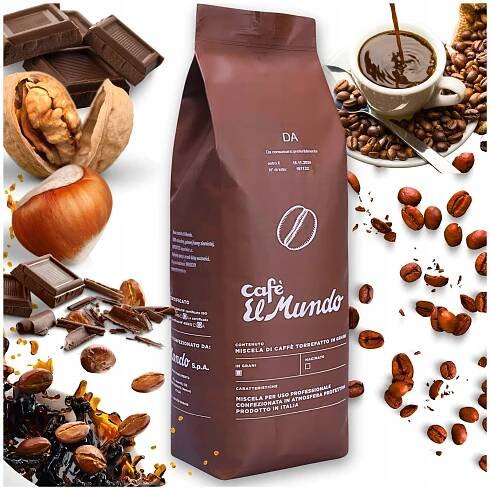 ITALSKÁ KÁVA ZRNKOVÁ Arabika Robusta ČERSTVĚ PRAŽENÁ DA CREMA ElMundo 500 g