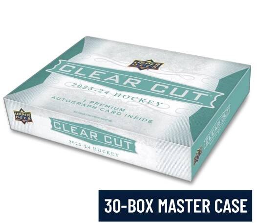 2023-24 Upper Deck Clear Cut Hockey Hobby 30-Box MASTER CASE