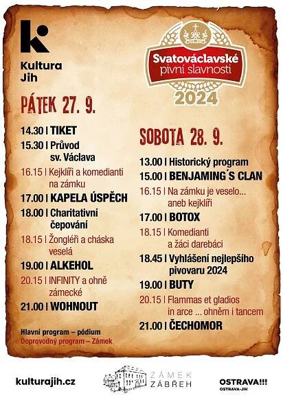 SVATOVÁCLAVSKÉ PIVNÍ SLAVNOSTI 2024 (Kultura) - Zámek Zábřeh Ostrava