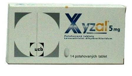 Xyzal 5 mg 14 tbl. od 127 Kč