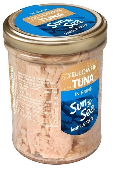 Sun&Sea Tuňák ve vlastní šťávě 200 g sklo