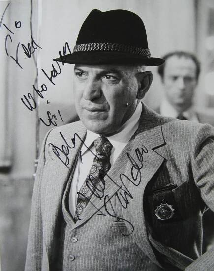 1x Telly Savalas: "Hand Signed Studio Promo Photo" - Exclusive Rare Collectible