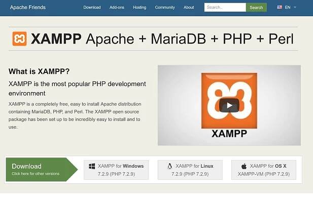 Check this few steps to install xampp locally