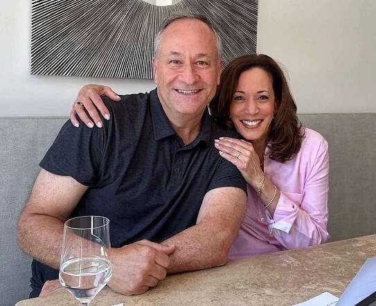 Doug Emhoff and Kamala Harris