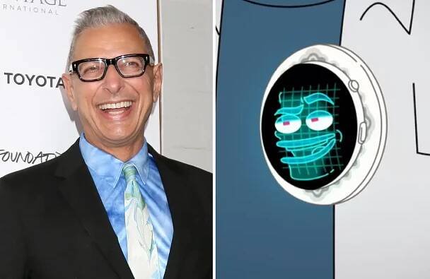 Jeff Goldblum as the Apple Brooch (Everett Collection; Netflix)