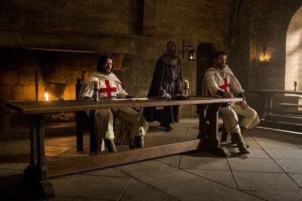 Soumrak templářů - He Who Discovers His Own Self, Discovers God - Z filmu - Pádraic Delaney, Simon Merrells