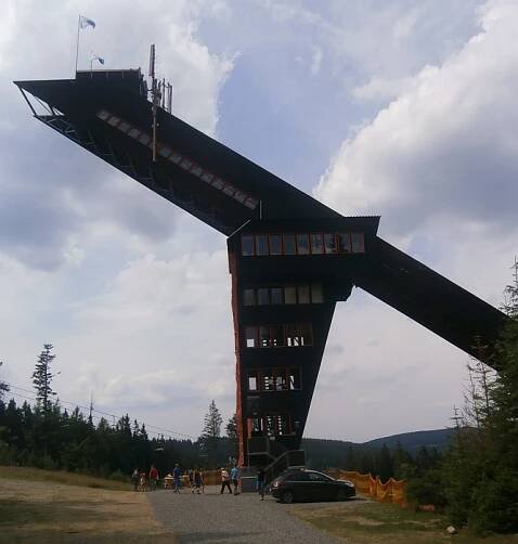 Rozhledna na skokanském můstku Churáňov
