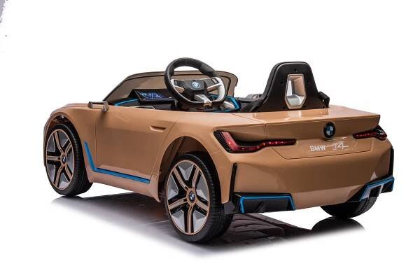 Dětské elektrické auto BMW i4 žlutá/yellow