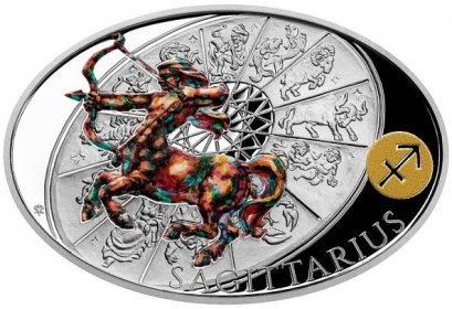 Stříbrná mince Znamení zvěrokruhu - Střelec proof (ČM 2021) | Zlato bez DPH
