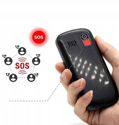 MOBILNÍ TELEFON PRO SENIORY BEZ SMLOUVY, ALARMOVÝ, S VELKÝMI TLAČÍTKY za 698.00CZK - Allegro