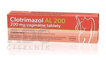 Clotrimazol AL 200 tbl vag 200 mg 1×3 ks