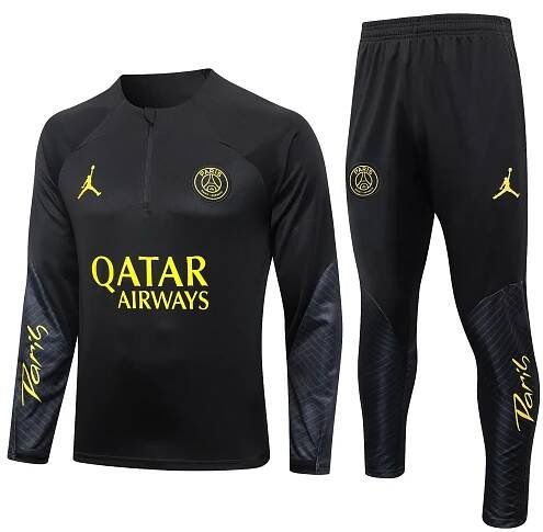Levné Mužský Paris Saint-Germain Teplákové Soupravy 2023-24 Černá