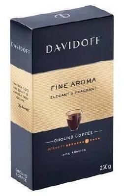Káva "Fine Aroma", pražená, mletá, 250 g, DAVIDOFF 8416