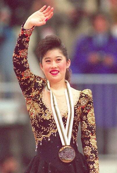 Kristi Yamaguchi from the United States smiles as