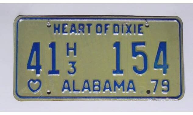 Americké SPZ Alabama