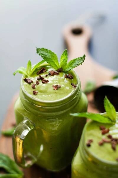 Minty Mango Chip Shamrock Shakes (Banana-Free)