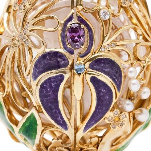 Originální klenot na téma Jaro se stříbrnou mincí Gustav Fabergé proof | Česká mincovna