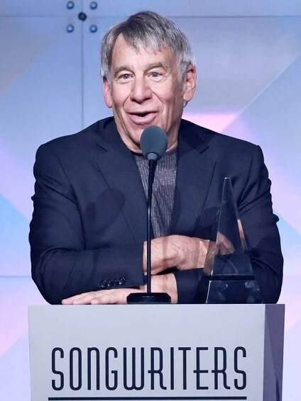 Stephen Schwartz speaks onstage during the 2025 Songwriters Hall Of Fame Induction Ceremony at Marriott Marquis Times Square on June 12, 2025 in New York City.