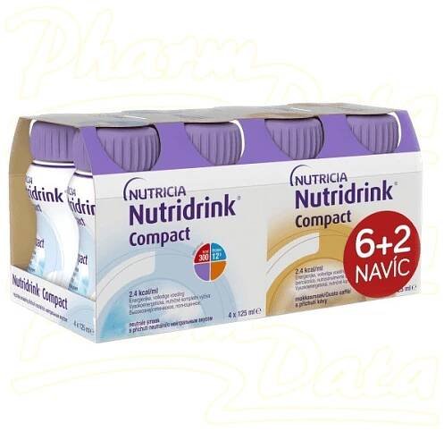 Nutridrink Compact 6+2 (neutral-káva) 8x125ml