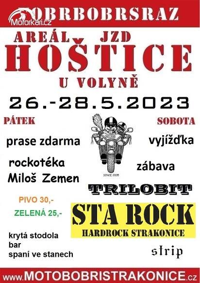 Sraz 18. vobrbobr SRAZ Hoštice 26.5.2023 | Motorkáři.cz