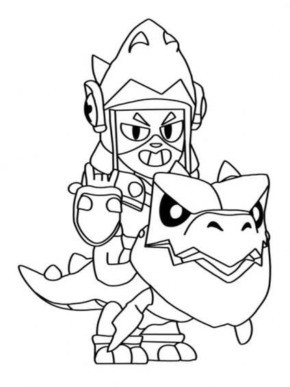 Draco Brawl Stars omalovánka