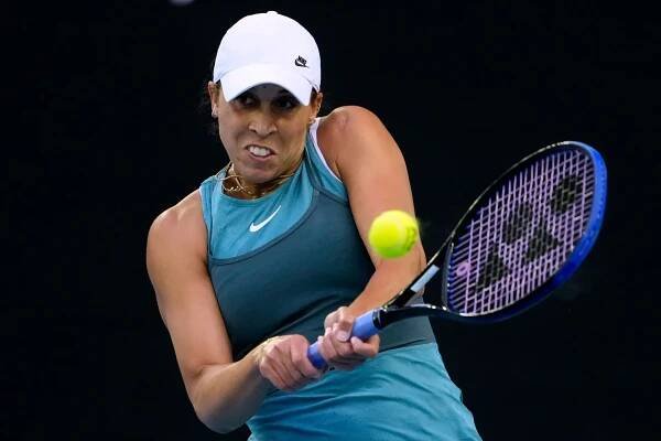 Madison Keysová počas finále Australian Open 2025 proti Aryne Sabalenkovej. 