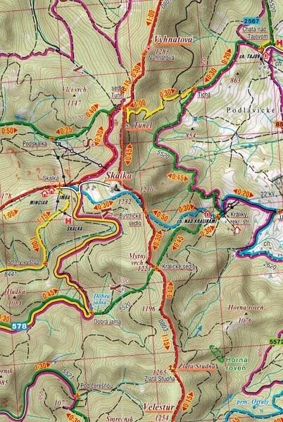 KREMNICKÉ HORY KREMNICKÉ VRCHY POLANA TURISTICKÁ MAPA 1093 SHOCART Název Kremnicke vrchy, Polana