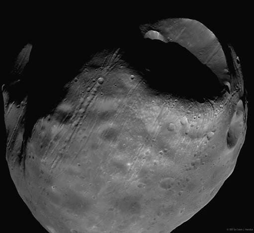 Planety - Mars - Snímky měsíce Phobos