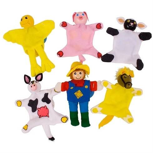 Bigjigs Toys prstoví maňásci - sada farma